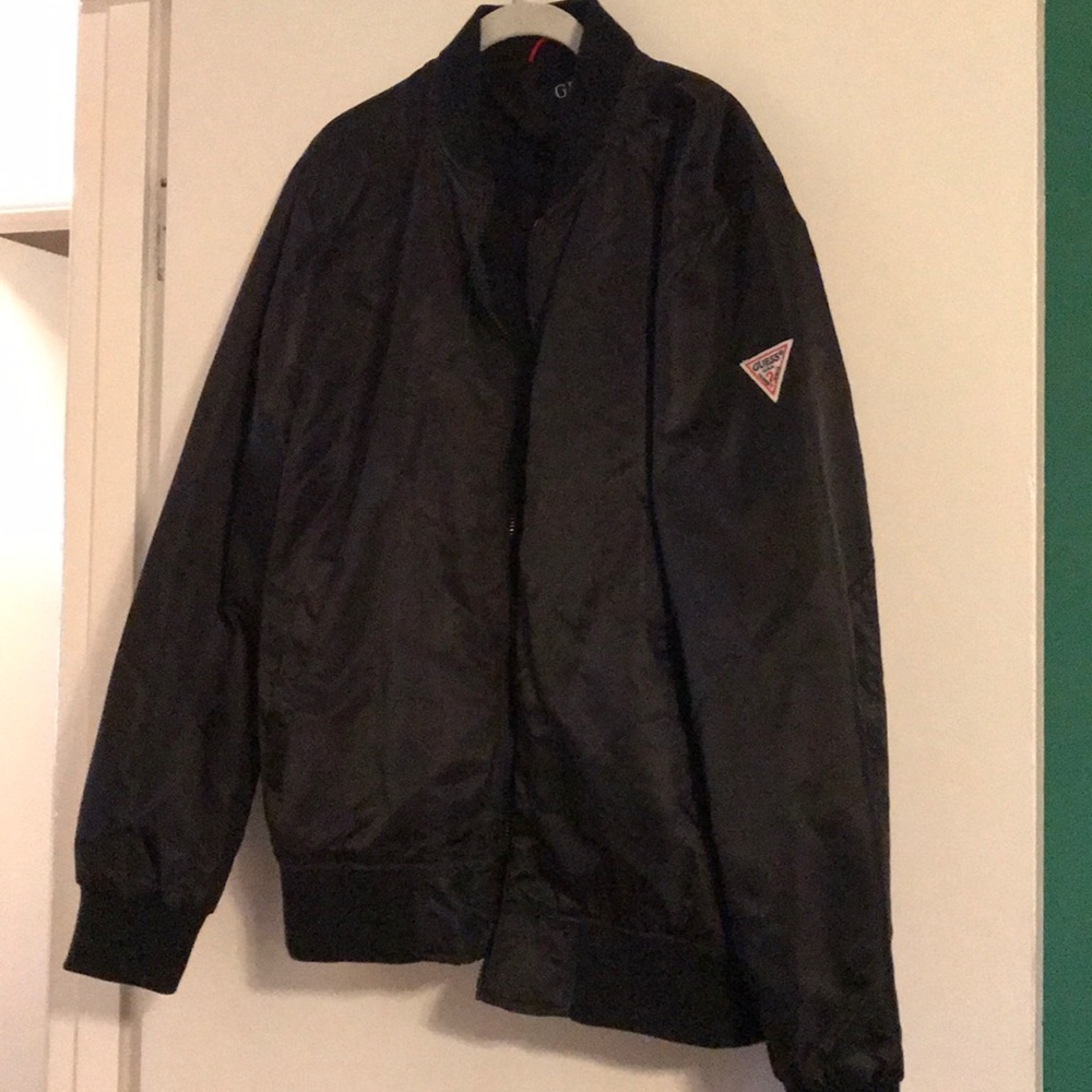 Guess Black Bomber Jacket